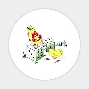 CHICKENS DICE Magnet